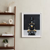 "All Aboard!" - Art Print in railway black by Alicia Abla - In a Room