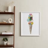 "Ice Cream" - Art Print in Pink by Aiko Poole - In a Room