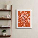 "Partial Sun" - Art Print in Persimmon by sue prue - In a Room