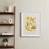"Ten Yellow Things" - Art Print in Yellow by Ana Peake - In a Room