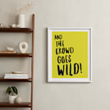 "Buzzer Beater" - Art Print in Lemon Lime by Keen Peachy - In a Room