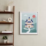 "Fairy Tale" - Art Print in Aqua by Kristen Smith - In a Room