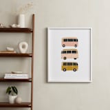 "Vintage Van Crew" - Art Print in Dusty Rose by Alicia Schultz - In a Room