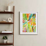 "Tropical" - Art Print in Sunny yellow by Alexandra Dzh - In a Room