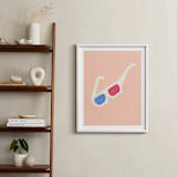 "3-D glasses" - Art Print in Retro Pink by Elliot Stokes - In a Room