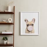"Bubblegum animals" - Art Print in white by Maja Cunningham - In a Room