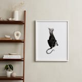 "Sumi Cat" - Art Print in Sumi Ink by Papernoten - In a Room