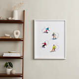 "The Boarders" - Art Print in Fresh Snow by Haley Mistler - In a Room