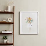 "The Flower Girl" - Art Print in Ivory by Lori Wemple - In a Room
