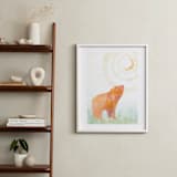 "Wonder II" - Art Print in Grizzly Bear Brown by A Conger - In a Room