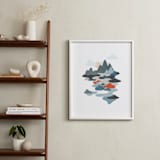 "sky valley" - Art Print in sky grey by so-mi - In a Room