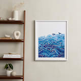 "seas the day" - Art Print in Ocean by Stardust Design Studio - In a Room