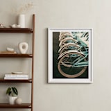"Let's All Ride" - Art Print in Light Blue by ALICIA BOCK - In a Room