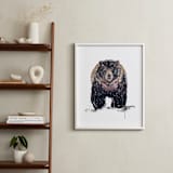 "Nature Bear" - Art Print in Brown by Kelsey McNatt - In a Room