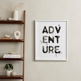 "Adventure" - Art Print in Black by Kelsey McNatt - In a Room