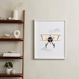 "Stacked Plane" - Art Print in Sun by Jennifer Morehead - In a Room
