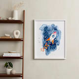 "Space Adventure" - Art Print in Starry Sky by Katrina Pete - In a Room