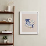"Sharky cute" - Art Print in Blush by Tati Abaurre - In a Room