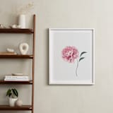 "Leaning In" - Art Print in Pretty Pink by Julie Cha - In a Room