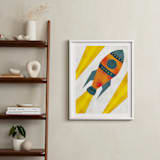 "Space to Explore I" - Art Print in Flare by Heather Schertzer - In a Room