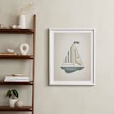 "Sailboat" - Art Print in Sky by Paola Benenati - In a Room