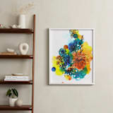 "Summer Bouquet" - Art Print in Golden Sun Yellow by Sonal Nathwani - In a Room