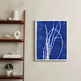 "Bend" - Art Print in Vivid blue by Erin McCluskey Wheeler - In a Room