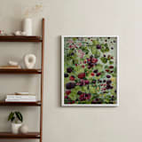 "Berries in the Wind" - Art Print in Berry Red by Janie Allen - In a Room
