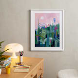 "Feel So Fine" - Art Print in Emerald Green by Sarina Diakos - In a Room