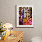 "Enchanted Island" - Art Print in Pink by Jess Franks - In a Room