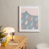 "Spring Rain" - Art Print in Blush by Iveta Angelova - In a Room