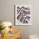 "Abstract Monstera Leaf" - Art Print in Cinnamon by Iveta Angelova - In a Room