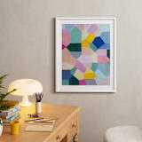 "Safe as houses" - Art Print in peach by raven erebus - In a Room