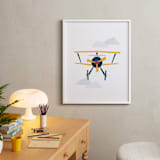 "Stacked Plane" - Art Print in Sun by Jennifer Morehead - In a Room