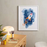 "Space Adventure" - Art Print in Starry Sky by Katrina Pete - In a Room