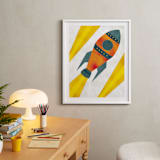 "Space to Explore I" - Art Print in Flare by Heather Schertzer - In a Room