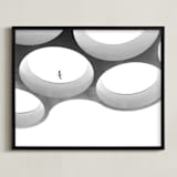 "In Flight" - Art Print in Black & white by Angie McMonigal - Framed