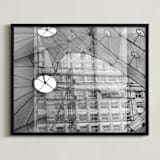 "La Grande Arche Paris_Photo collage" - Art Print in Black & White by katkerrart - Framed