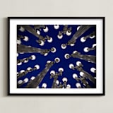 "The Lighthouse" - Art Print in Midnight by Jessica Cheney - Framed