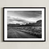 "buttes & mesas I" - Art Print in Desert Grey by Eric Clegg - Framed