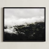 "In the Clouds" - Art Print in Forest by Wildfield Paper Co - Framed