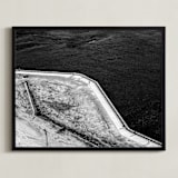 "Study of negative #2" - Art Print in pitch black by Van Tsao - Framed