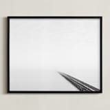 "Never-Ending Bridge" - Art Print in Grey Shades by Marker Girl - Framed