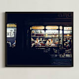 "Paris Nights" - Art Print in Night by Monday Project - Framed