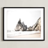 "Praia da Ursa" - Art Print in Storm Gray by Hi Uan Kang Haaga - Framed