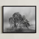 "in the rain" - Art Print in Stormy by Crystal Lynn Collins - Framed