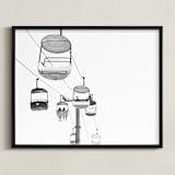 "Ride In The Sky" - Art Print in Silver by PHEP Design Studio - Framed