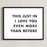 "News Flash" - Art Print in Newsprint by hi-lighter inc. - Framed