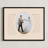 "Our Vows: Framed Photo" - Framed Photo in Blush by Sarah Curry - Framed