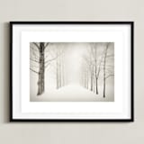 "Winter Journey" - Art Print in Sepia by Gabrial Reising - Framed
